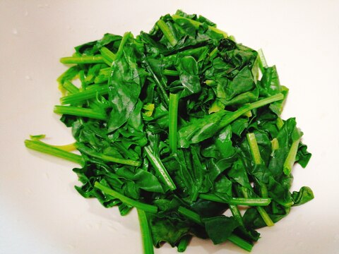 レンジで時短!ほうれん草の茹で方